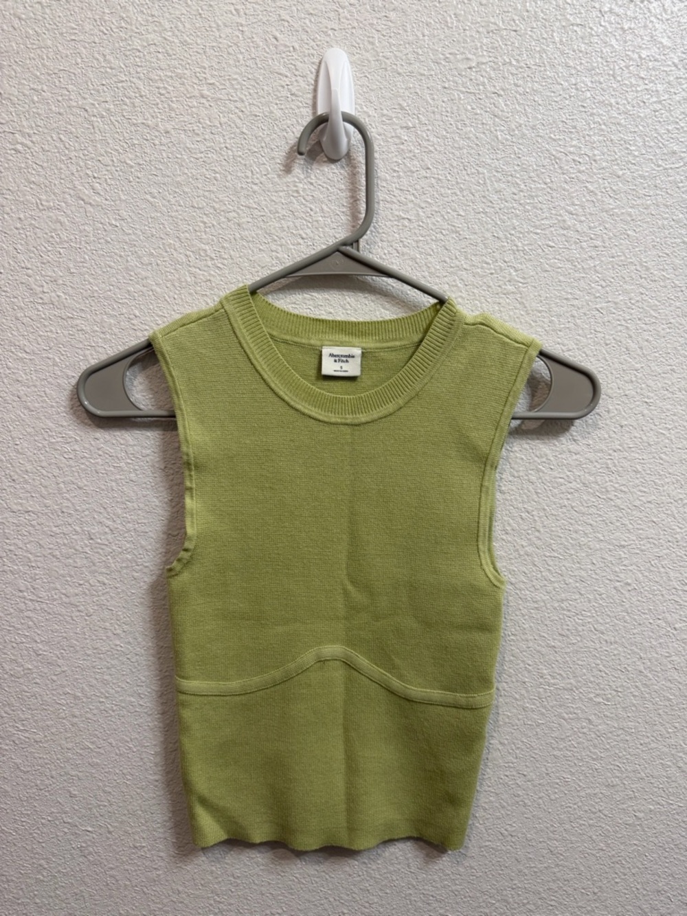 Abercrombie green knit tank top